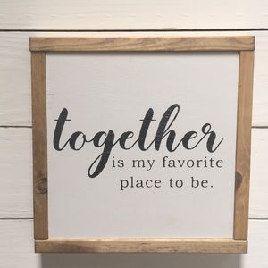 Rustic farmhouse wood sign